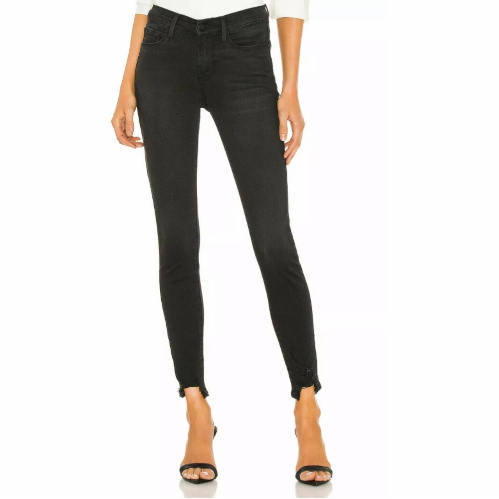 FRAME DENIM Le Skinny De Jeanne Chewed Hem Jean 24